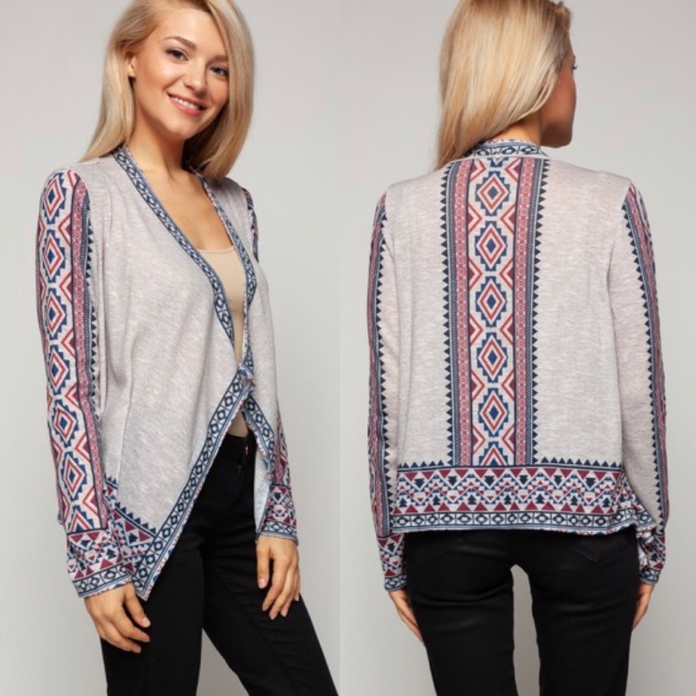 💙 LAST CHANCE SALE 💙 Aztec Print Knit Cardigan